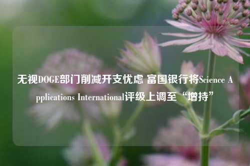 无视DOGE部门削减开支忧虑 富国银行将Science Applications International评级上调至“增持”